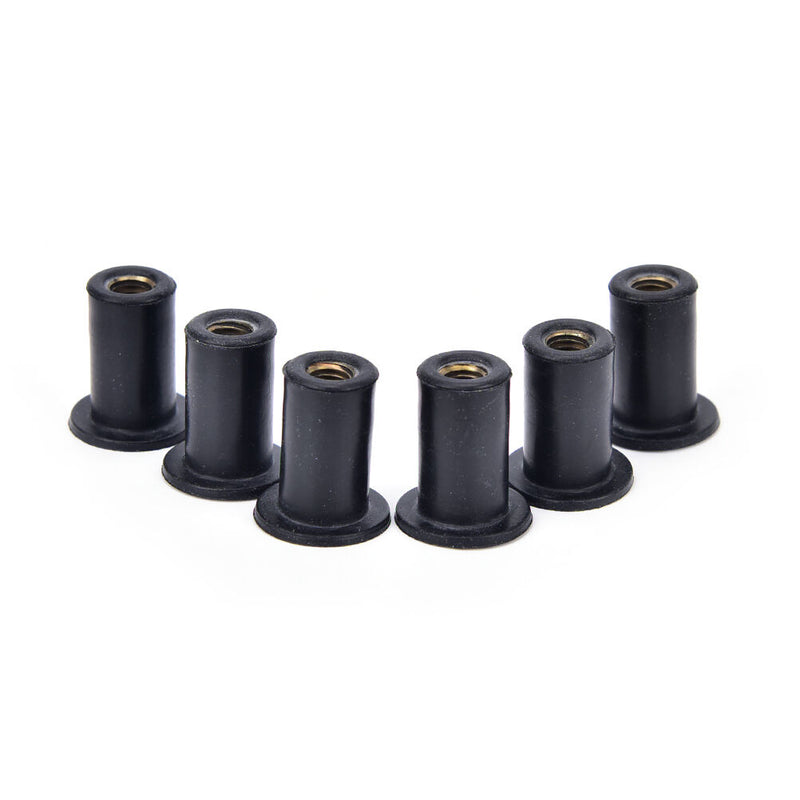 6pcs M5 rubber grommet nuts blind fastener windscreen kayak accessories LJ