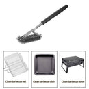 1pc Grill Brush BBQ Cleaner Cleaning Grilling Stainless Steel Wire Bristles