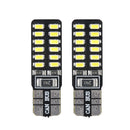 2x 194 W5W White LED Canbus Error Free License Plate Light T10 3014 24SMD Blubs