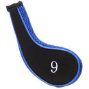 10 Pcs Golf Club Head Cover Number Printed With Zipper Golf Club Accessorie