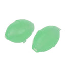 100PCS Fisherman Fishing Lure Glow In the Dark Green Egg Beads 3mm x 4mm