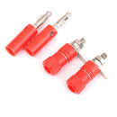 4mm Insulated Banana Male Plug Audio Socket New 10 Pairs Red+Black