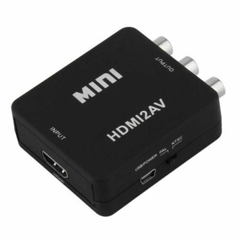 Mini 1080P HDMI Composite to RCA Audio Video AV CVBS Converter Adapter For HD B6