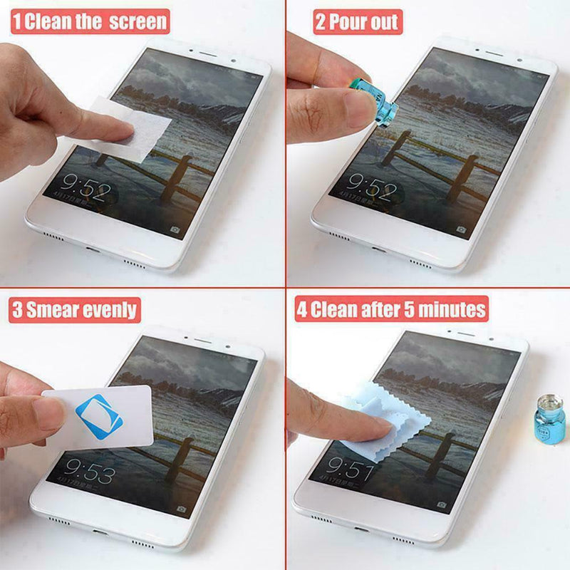 Glass Screen Protector Nano Liquid Technology Invisible Tempered Glass Film W0O2