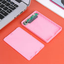 2.5 inch USB 3.0 Hard Disk Enclosure 6Gbps HDD SSD External Case (Pink) A
