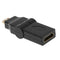 180 Degree Mini HDMI Male to HDMI Female Adapter Cable Connector