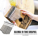 Thumb Piano Bridge Saddle 10 Keys Set Kit for Kalimba DIY Replacement Parts