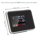 Projection Weather LCD Digital Alarm Clock, Backlight LED Color Display