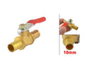 1/4" PEX Brass Ball Valve Full Port Crimp Shut-off Valve for PEX Tube ME