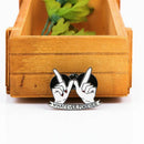 Cute Letters Whatever Forvevr Brooch Pins Enamel Finger Love Heart Collar C J1L6