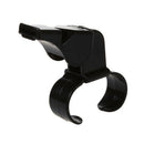 Black Plastic Pealess Finger Grip Sports Referee Whistle