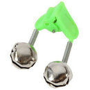 10Pcs Fishing Float Rod Bells Bells Alarm Ring Fishing Bite Rod Clip Green  C3E7