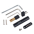 Set of Fixed Guitar Bridge, Tailpiece Nut Bridge 5 Strings Headless + Key +