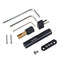 Set of Fixed Guitar Bridge, Tailpiece Nut Bridge 5 Strings Headless + Key +