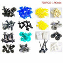 Mixed 730PCS Auto Fastener Car Universal Bumper Fixed Clamp Push Type Clip