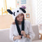 Plush Panda Hat Dancing Ear Flap Hat with Paw Cartoon Cute Animal Plush Toys