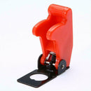 Durable ON/OFF SPST Toggle Metal Lever Car Dash Light+Missile Cover  Top