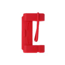 1x Car Safty Accessories Seat Belt Buckle Clip Silicone Anti-Scratch Cover Red--