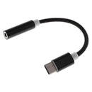 5 Pcs Type USB-C Male to 3.5mm Female Headphone Audio Adapter Aux Mic Cable