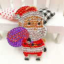 5pcs DIY Full Drill Special Shaped Diamond Painting Key Ring Christmas Gift