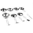 Kids Kitchen Cookware Set C - 12 Stainless Steel Cooking Tools for Role Play