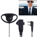 2 Pin D-Shape Earpiece Headset MIC PTT for Baofeng Kenwood Puxing TYT Radio