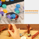 100pcs Octagon Fire Painting Pill Retro Sealing Wax Grain for Hand Account A