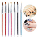 7pcs Salon Nail Brush Set Carving For Acrylic UV Gel Drawing DIY Liner Art Pen