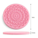 DIY round lace flowers silicone fondant mold chocolate cupcake baking mould t BX
