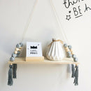 2x Wall Hanging Wooden Floating Shelves Wall Mounted Bracket for Books Toys
