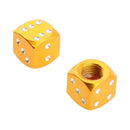 4x Dice Tyre Wheel Rim Tire Air Valve Stem Cap Cover Car Motorcycle