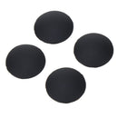 Pack of 4 Notebook Plastic Bottom Case Protective Cover, Below the Laptop Black