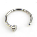 6PCS/Set Stainless Steel Nose Stud Ring Hoop Body Hinged Segment Body Piercing &