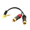 3.5mm Male To RCA RCA Male Audio Adapter Cable, Optimal Signal Transmission And