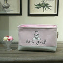 New Pink Laundry Basket Organizer For Dirty Clothes Cotton Ballet Girl Bow