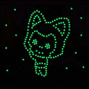 100pcs Star Fluorescent Wall Stickers Children Room Luminous Decals Decor A