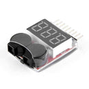 1S-8S Buzzer RC Lipo Battery Low Voltage Tester LED Alarm Indicator Checker F8X4