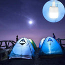 Solar Power Shed Light Bulb 24 LED Portable Hanging Hook Tent Camping Lamp