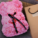23Cm Foam Bear Of Roses Bear Rose Flower Artificial New Year Gifts For Wome