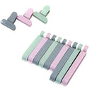 12 Pcs Sealing Chips Food Bag Storage Clips Colorful for Snack and Tea Bags