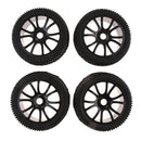 4 Pieces 17mm Hub Wheel Rim & Tyres for HSP HPI1:8  RC Car Buggy