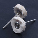 21mm Dia Cotton Polishing Metal Shank Brush Wheel 20 Pcs H4G9