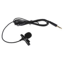 3.5mm Clip-on Lapel Lavalier Microphone and Headphone Jack for Cell Phone PC