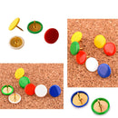 30pcs Round Push Pins Round Head Thumbtack For Board Map Office School Decor