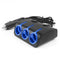 Car Cigarette Lighter 3 Socket Splitter 12/24V Dual USB Port Charger Adapter
