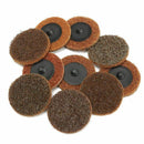 10PCS 60 Grit 2 inch(50mm) Coarse Roloc Roll Lock Surface Sanding Disc for