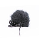 Black Fur Windscreen Windshield Wind Muff for Lapel Lavalier Microphone LJ