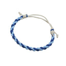 Colorful Weave Bracelet Ethnic Knit Rope Bangles Jewelry Gift (Dark Blue) A