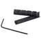 Adjustable Pom Nut Slotted for 5 Strings Bass Guitar Replacement Parts Blac