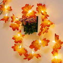 Fairy Lights Artificial Autumn Maple Leaves String Wire Copper Bottle Light